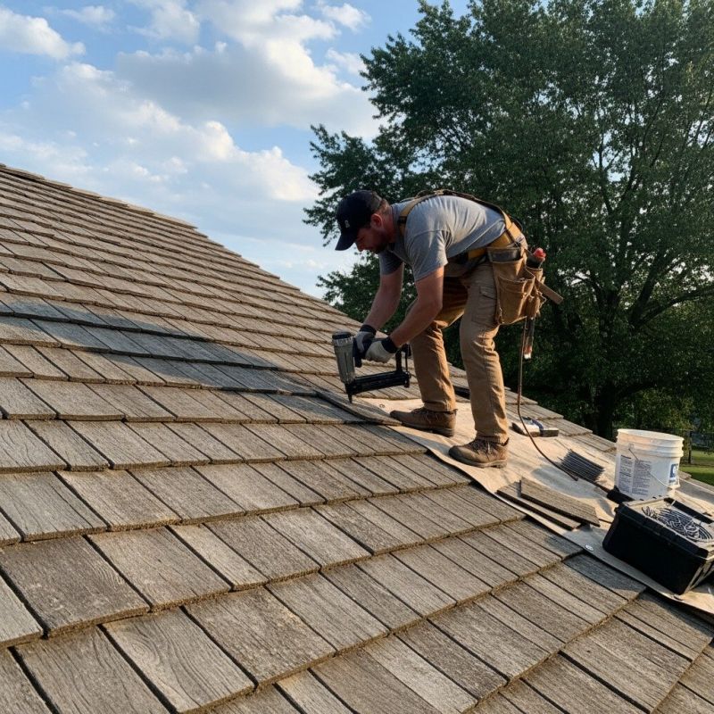 Wood Shake Roof Cleaning