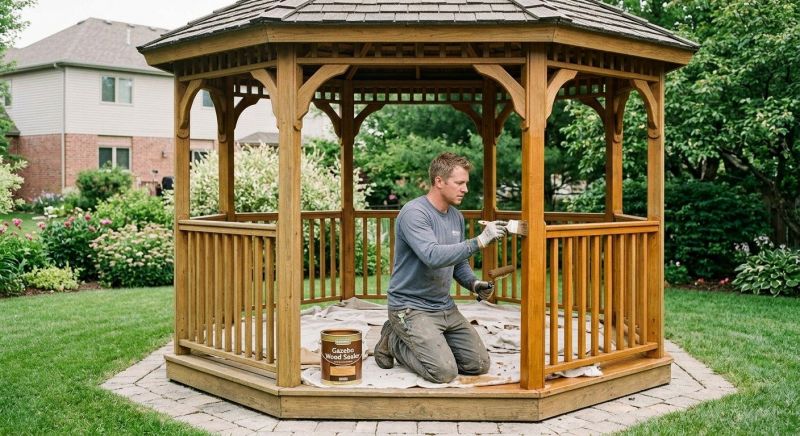 Gazebo Sealing in Kansas City, KS